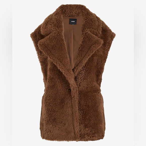 Express Teddy Cinched Back Vest - Picture 8 of 12